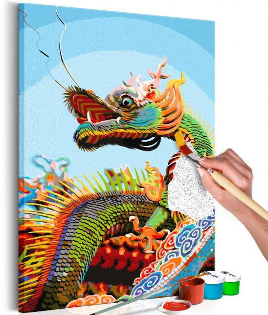 DIY-taulu Artgeist Colourful Dragon, 60x40cm