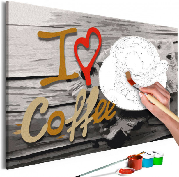 DIY-taulu Artgeist I Love Coffee, 40x60cm