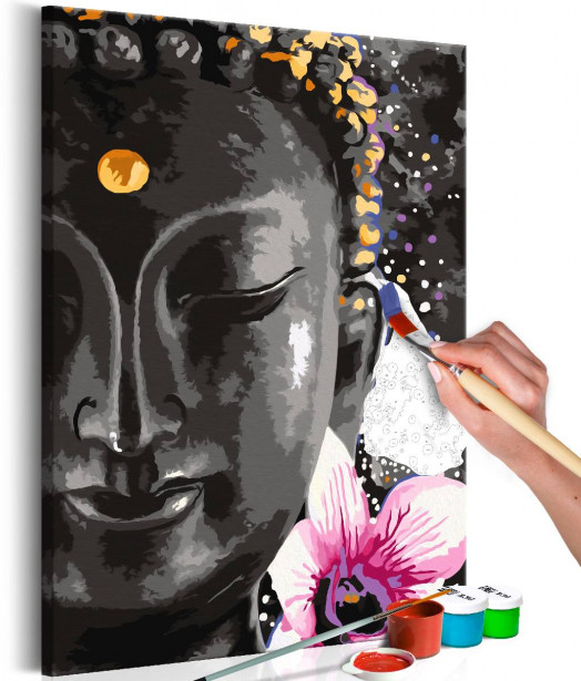 DIY-taulu Artgeist Buddha and Flower, 60x40cm