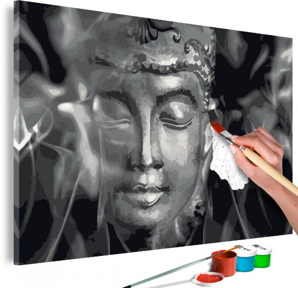 DIY-taulu Artgeist Buddha in Black and White, 40x60cm