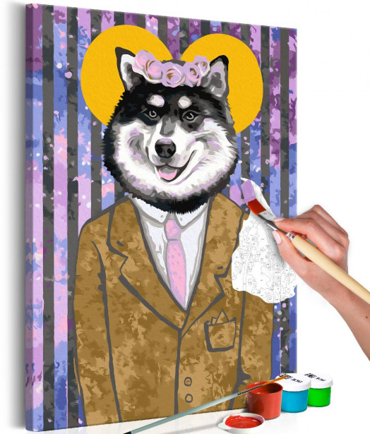 DIY-taulu Artgeist Dog in Suit, 60x40cm
