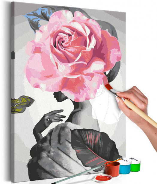DIY-taulu Artgeist Rose and Fur, 60x40cm