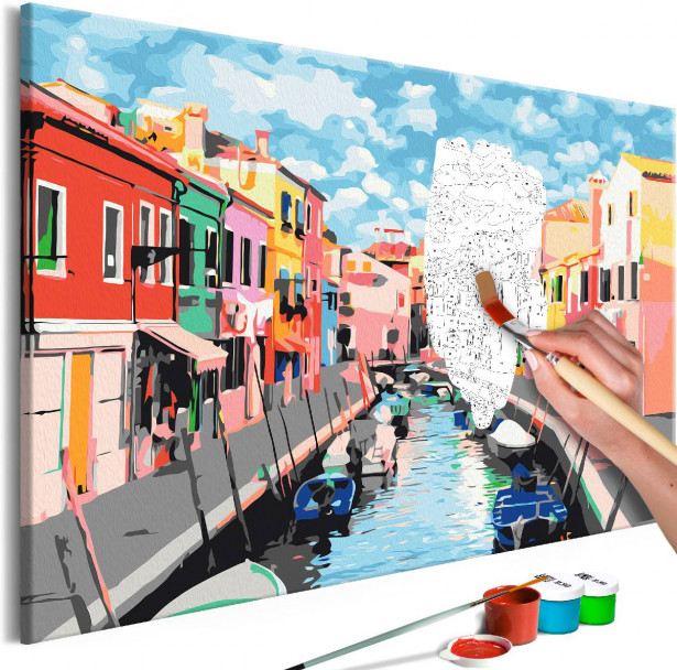 DIY-taulu Artgeist Houses in Burano, 40x60cm