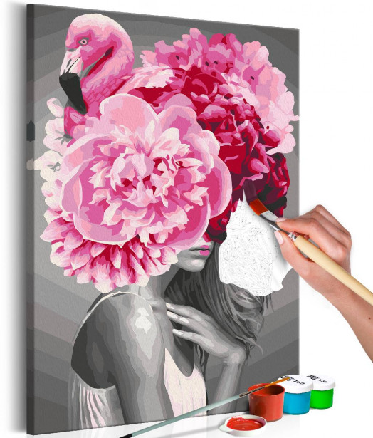 DIY-taulu Artgeist Flamingo Girl, 60x40cm