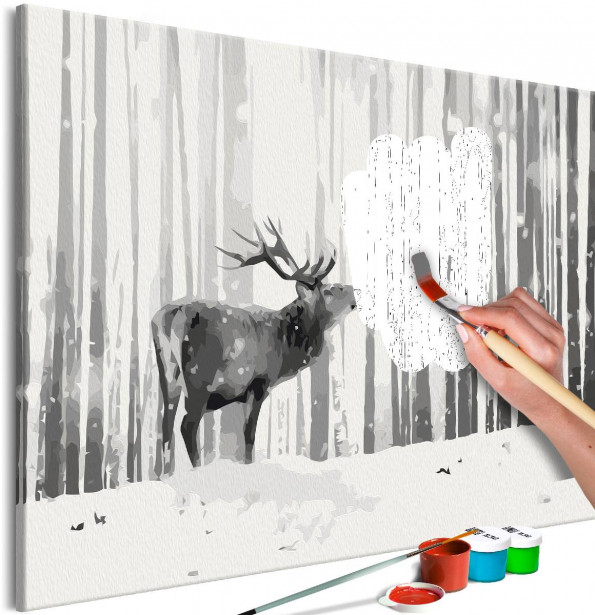 DIY-taulu Artgeist Deer in the Snow, 40x60cm