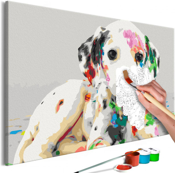 DIY-taulu Artgeist Colourful Puppy, 40x60cm