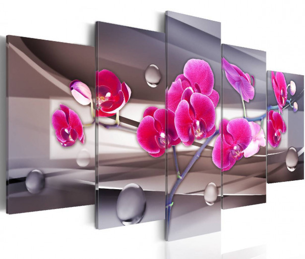 Taulu Artgeist Orkidea hillityllä taustalla 100x200cm