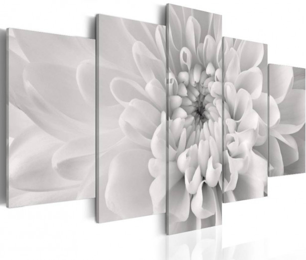 Canvas-taulu Artgeist Dahlia flower in grey shades, eri kokoja