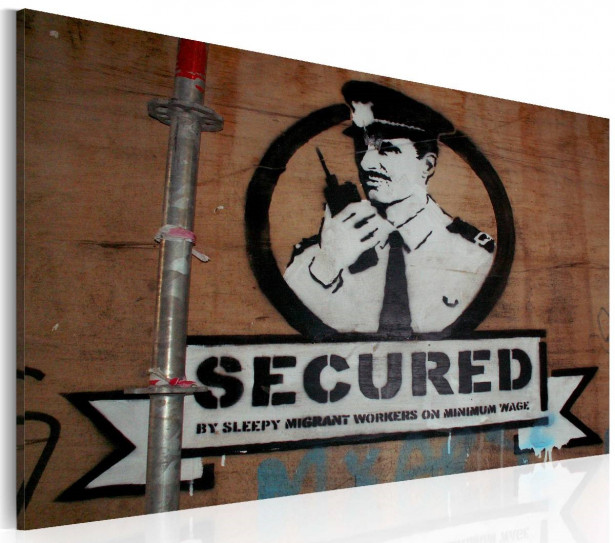 Taulu Artgeist Secured - Banksy 40x60cm