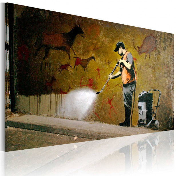 Taulu Artgeist Whitewashing Lascaux - Banksy 40x60cm