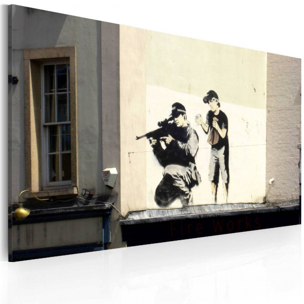Taulu Artgeist Sniper and boy - Banksy 40x60cm