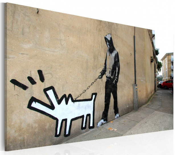 Taulu Artgeist Barking dog - Banksy 40x60cm