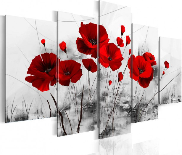 Canvas-taulu Artgeist Poppies - Red Miracle, eri kokoja