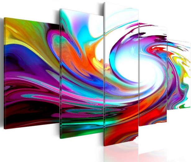 Canvas-taulu Artgeist Rainbow - swirl, eri kokoja