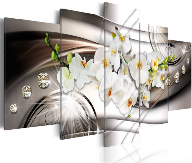 Canvas-taulu Artgeist Orchid with Diamonds, eri kokoja