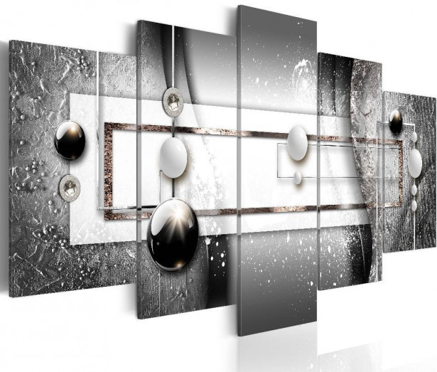 Canvas-taulu Artgeist Grey Symmetry, eri kokoja