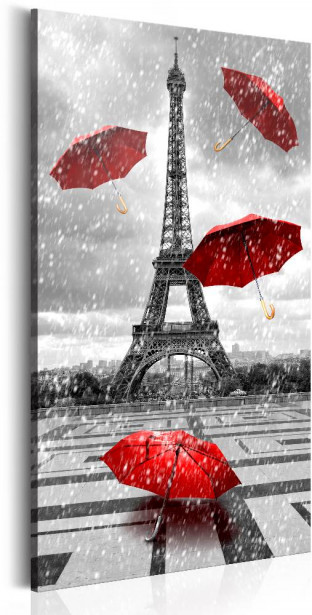 Taulu Artgeist Paris: Red Umbrellas, 60x120cm