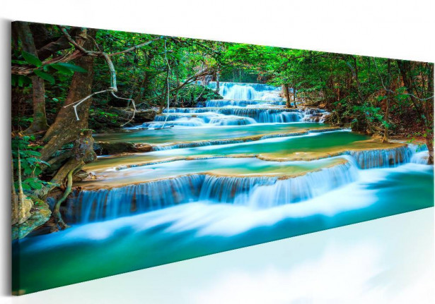 Canvas-taulu Artgeist Sapphire Waterfalls, eri kokoja