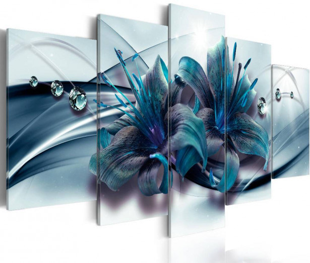 Canvas-taulu Artgeist Blue Lily, eri kokoja