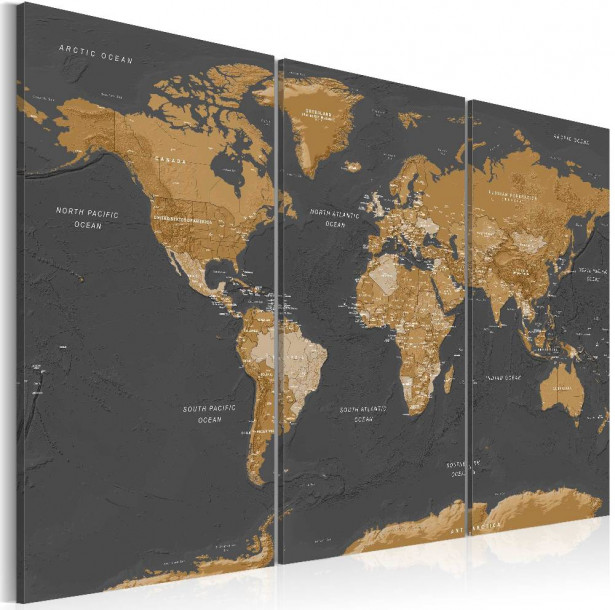 Canvas-taulu Artgeist World Map: Modern Aesthetics, eri kokoja