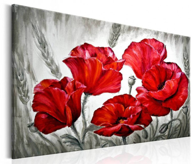 Canvas-taulu Artgeist Poppies in Wheat, eri kokoja