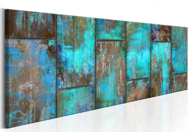 Canvas-taulu Artgeist Metal Mosaic: Blue, eri kokoja