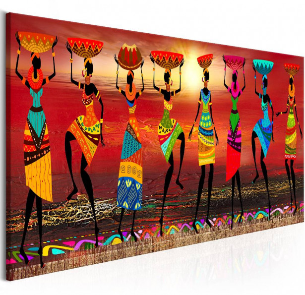 Canvas-taulu Artgeist African Women Dancing, eri kokoja