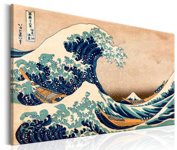 Taulu Artgeist The Great Wave off Kanagawa, eri kokoja