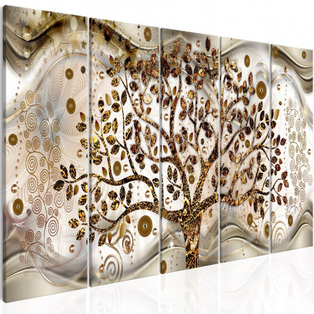 Canvas-taulu Artgeist Tree and Waves, beige, eri kokoja