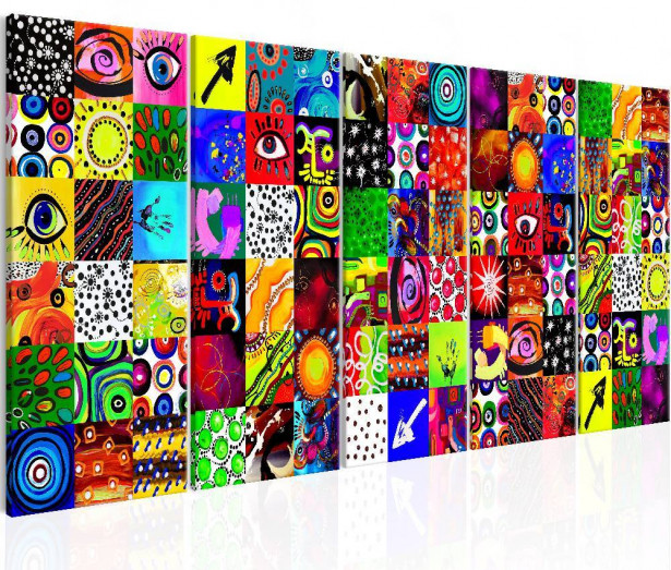 Canvas-taulu Artgeist Colourful Abstraction, eri kokoja