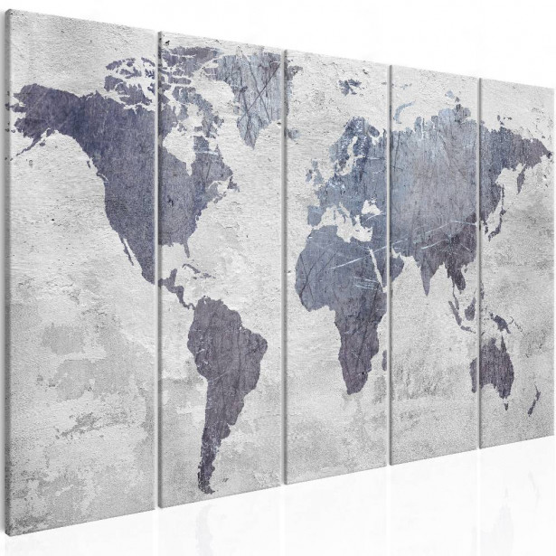Canvas-taulu Artgeist Concrete World Map, eri kokoja