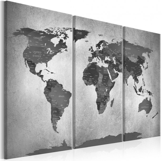 Canvas-taulu Artgeist Map on Concrete, eri kokoja