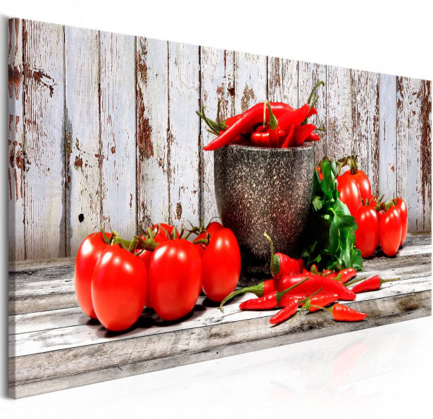 Canvas-taulu Artgeist Red Vegetables, eri kokoja