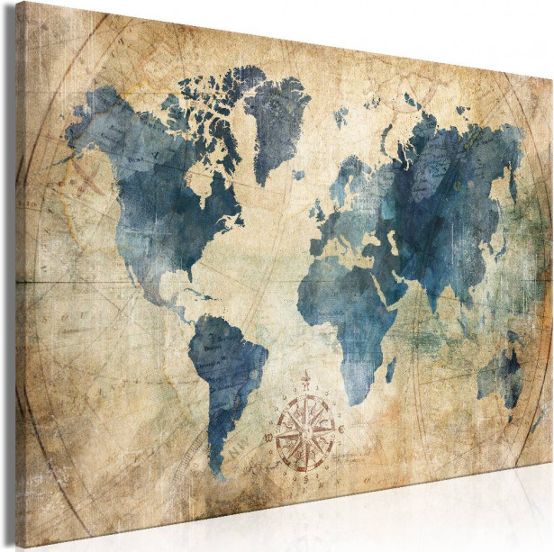 Canvas-taulu Artgeist Retro Map, 1-osainen, eri kokoja