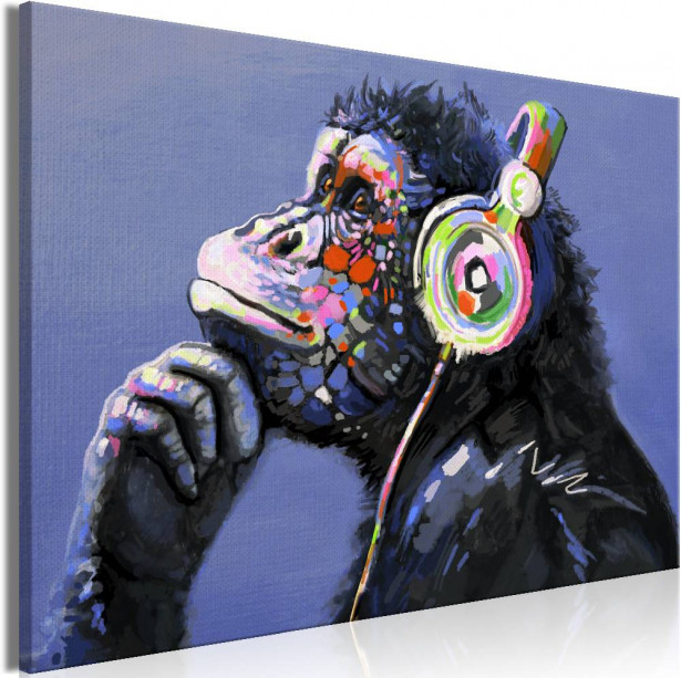 Canvas-taulu Artgeist Musical Monkey, eri kokoja