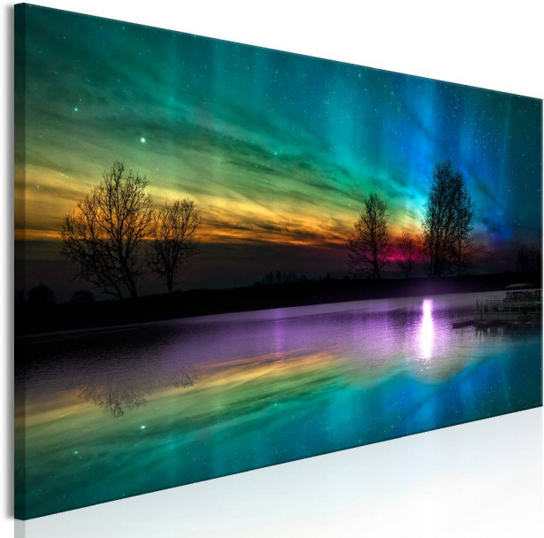 Canvas-taulu Artgeist Rainbow Aurora, eri kokoja