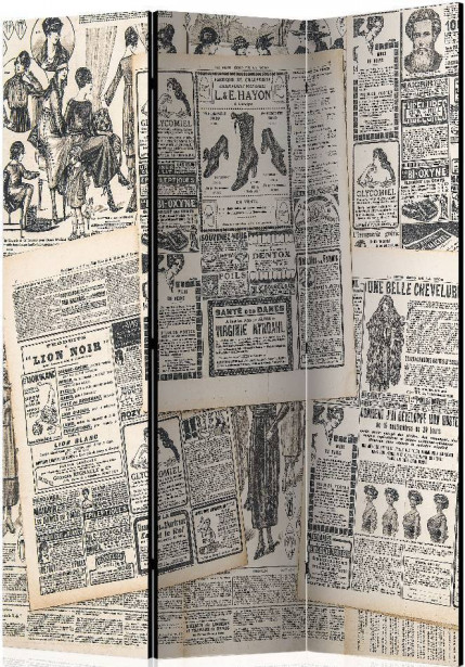 Sermi Artgeist Vintage Newspapers, 135x172cm