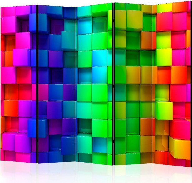 Sermi Artgeist Colourful Cubes II, 225x172cm