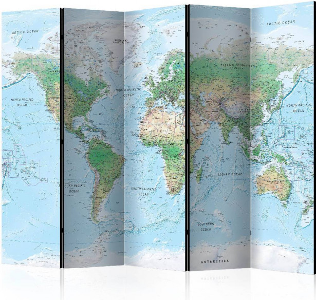 Sermi Artgeist World Map, 225x172cm