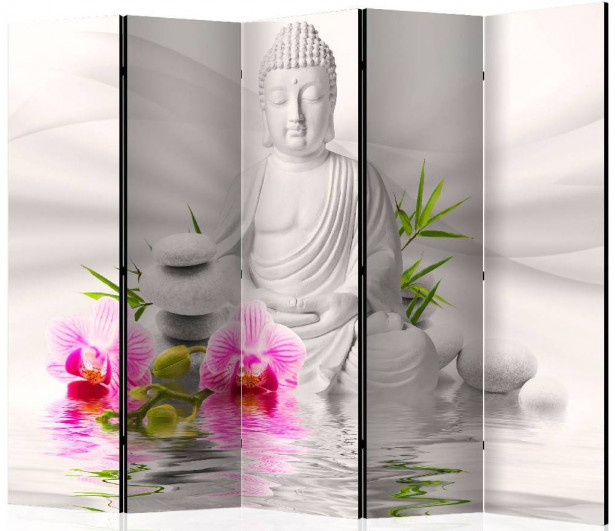 Sermi Artgeist Buddha and Orchids II, 225x172cm