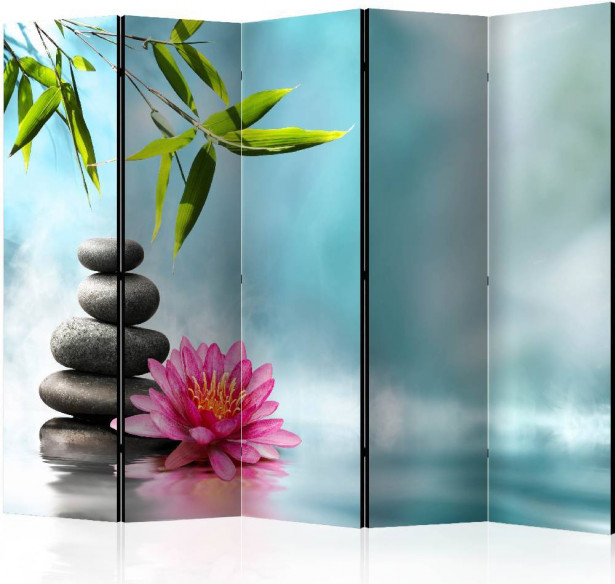 Sermi Artgeist Water Lily and Zen Stones II, 225x172cm