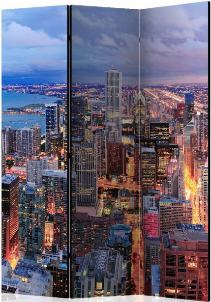 Sermi Artgeist Illuminated Chicago, 135x172cm