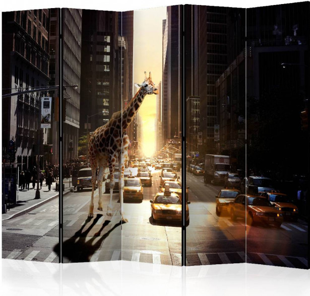 Sermi Artgeist Giraffe in the Big City II, 225x172cm