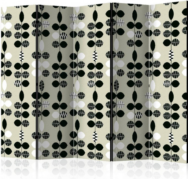 Sermi Artgeist Black and White Dots II, 225x172cm