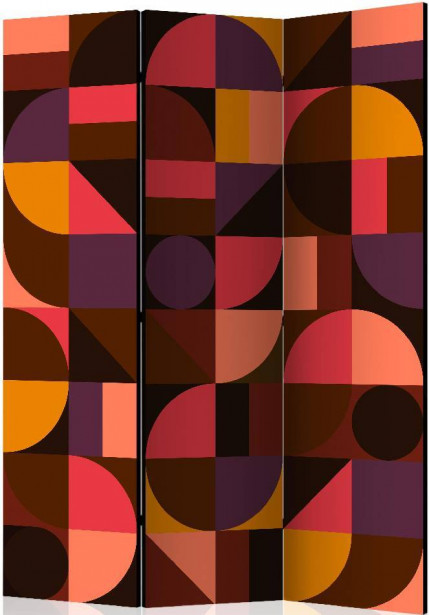 Sermi Artgeist Geometric Red Mosaic, 135x172cm