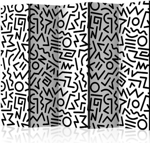 Sermi Artgeist Black and White Maze II, 225x172cm