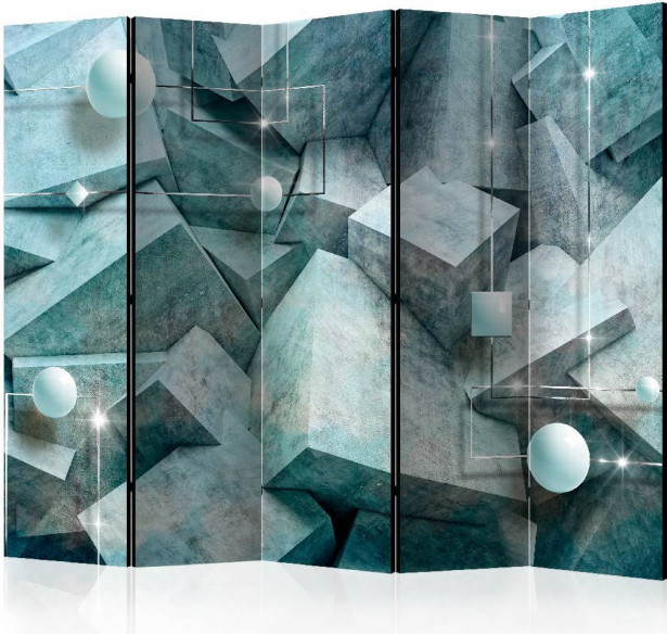 Sermi Artgeist Green Concrete Cubes II, 225x172cm