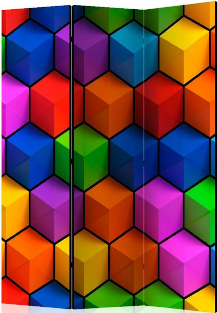Sermi Artgeist Colorful Geometric Boxes, 135x172cm