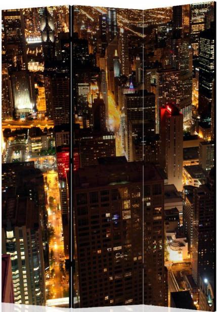 Sermi Artgeist City by night - Chicago, USA, 135x172cm