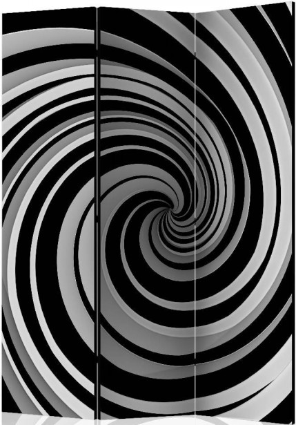 Sermi Artgeist Black and white swirl, 135x172cm